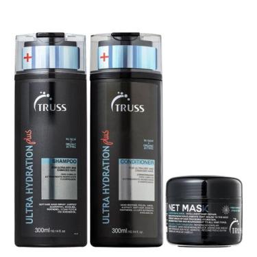 Imagem de Truss Ultra Hydration Plus+ Kit Shampoo Condicionador e Net Mask 30g