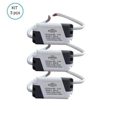 Imagem de Kit 3 driver reator eletrônico para painel plafon led 24w - BLUMENAU
