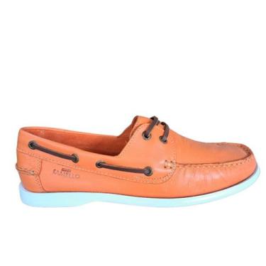 Imagem de Sapato Mocassim Deckshoes Masculino Couro Samello - Laranja, 39