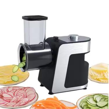 Imagem de Máquina Cortador Ralador Triturador Cozinha Elétrico Profissional 5 em 1 (220V - PRATA)