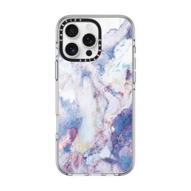 Imagem de CASETiFY Capa transparente para iPhone 16 Pro Max [não amarela/2 m. Proteção contra quedas de grau militar/compatível com Magsafe] - marble051 - transparente