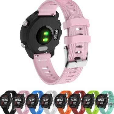 Imagem de Pulseira QUIBARATO de Silicone de 20mm Com Engate Rápido Compatível com 245 245 Music 165 645 (Rosa)