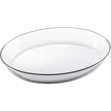 Imagem de 5 Travessas Ovais de Vidro Temperado 3,2L Refratário Grande