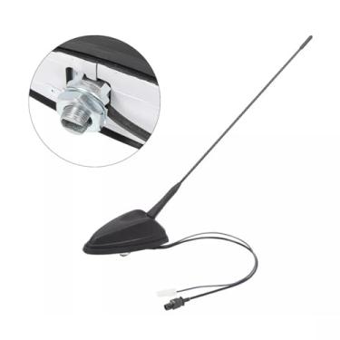Imagem de Antena de alimentação de carro rádio AM FM antena de sinal de mastro montada no telhado de substituição aérea A9068200475 para Benz Sprinter 2006-2014 preto
