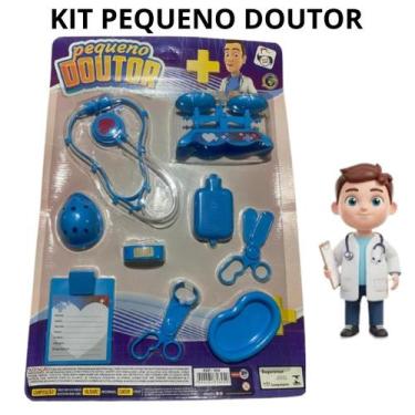Imagem de Kit Medico Doutor 9 Peças Brinquedo Infantil Medicina - Pica Pau