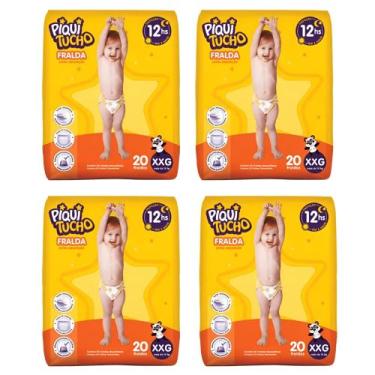 Imagem de Kit 4 PCT Fralda Descartável Piquitucho Mega - Todos os tamanhos, XXG