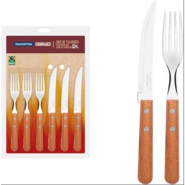 Imagem de Kit para Churrasco Inox Tramontina 12 Peça Dynamic - Tramontina