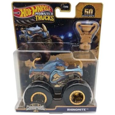 Imagem de Hot Wheels Monster TRUCKS Rhinomite Campeonato de Bigfoot Mattel JDV96