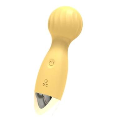 Imagem de Brinquedo Erótico Varinha Mágica 12 Vibrações Vibrador Flexível Discreto Portátil [AMARELO]