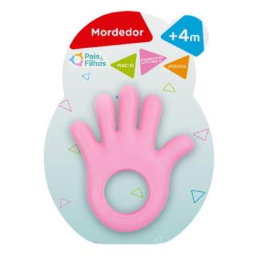 Imagem de Mordedor Mãozinha Para Bebê Cheirinho Tutti-Frutti - Pais & Filhos - P