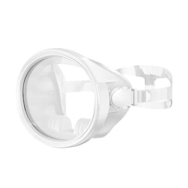 Imagem de oshhni Máscara de natação, óculos de mergulho, antiembaçante, leve, à prova de vazamentos, para adultos, equipamento de mergulho com snorkel, óculos, Branco