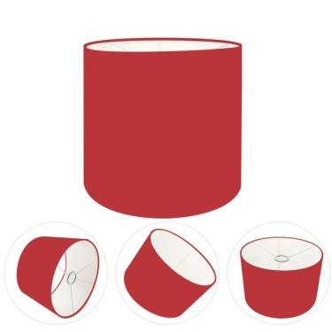 Imagem de Cúpula Abajur Cilíndrica Cp-8007 Ø20x22cm Bordô