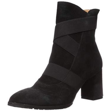 Imagem de André Assous Bota de cano curto feminina Porter, Camurça preta, 8