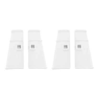 Imagem de Acessório de arado de neve para sapatos Diy Sapatos fofos de buraco Acessórios de charme fáceis de anexar material abdado durável para caminhar na praia de inverno Caving 2 par (Branco)