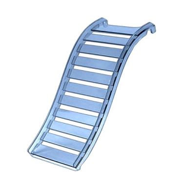 Imagem de Gralara Escada de hamster para decoração de gaiola e acessórios, equipamento de exercício, ponte antiderrapante, decoração de habitat para gerbilos, pequenos, Azul