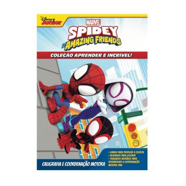 Imagem de Aprender Incrível Marvel Aranha Spidey E Amigos - Caligrafia E Coordenação Motora