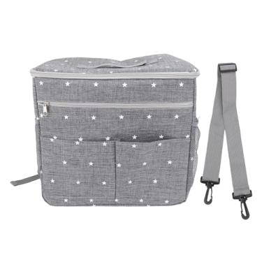 Imagem de Carripto de bebê Saco de saco de água resistente a fraldas multifuncionais de grande capacidade com alça de ombro para viagens ao ar livre mamãe oxford pano