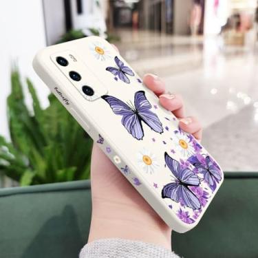 Imagem de Capa de celular com borboletas roxas para Huawei P40 P50 P30 P20 Pro Lite Nova 5t Y7A Mate 40 30 20 Pro Lite, capa de silicone líquido, branca 2, para Mate 20 Pro