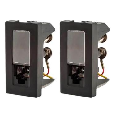 Imagem de Kit 2 Tomada De Telefone Rj11 4 Fios Pial Plus+ 615010pt