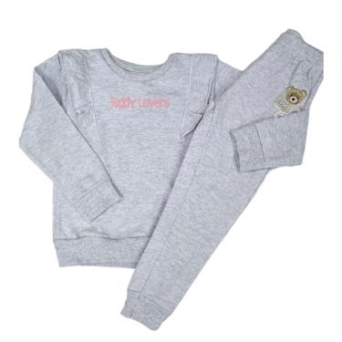 Imagem de Conjunto Moletom Blusa e Calça Menina Teddy Lovers-Feminino