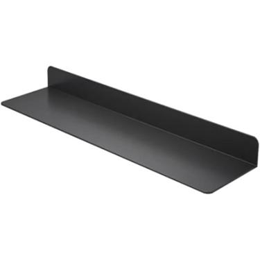 Imagem de Prateleiras Flutuantes Pretas, Pequena Prateleira De Parede Luminosa, Prateleiras De Metal Luminosas Instaladas Na Parede, Prateleiras Lineares De Decoração De Parede, Para Sal, 120cm/47.2in