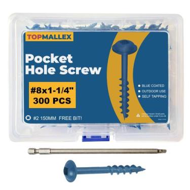 Imagem de Parafusos de orifício de bolso TOPMALLEX Exterior 8 X 32 mm 300 unidad