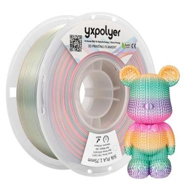 Imagem de Filamento de impressora 3D YXPOLYER PLA Premium Silk 1,75 mm 1 kg