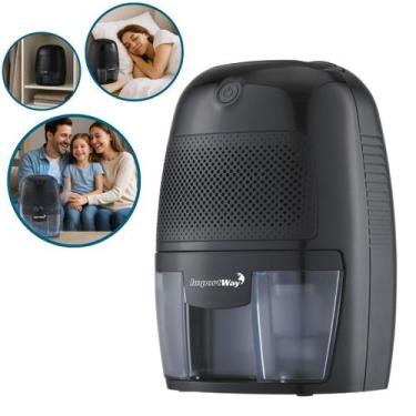 Imagem de Desumidificador Antimofo Secar Ar Elétrico 600ml com Led Preto 110V/22