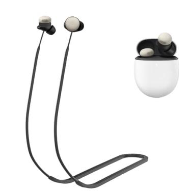 Imagem de Alça antiperda para Google Pixel Buds Pro 2 (2024), acessórios de cordão esportivo de silicone macio compatíveis com Pixel Buds Pro 2, Preto, Único