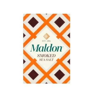 Imagem de Sal Marinho Defumado Maldon 125g  Flocos Gourmet Crocantes Importado