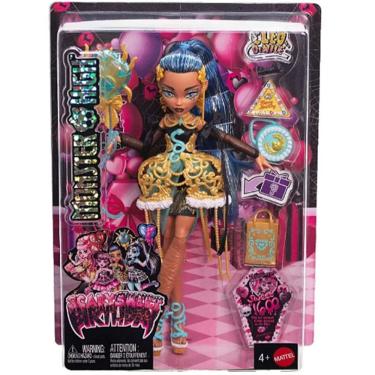 Imagem de Monster High Core Aniversario Monstruoso Boneca Cleo De Nile 28 Cm C/ Acessorios - Mattel