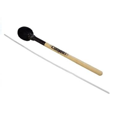 Imagem de Baqueta Maçaneta zabumba Ponta Oval c/ bacalhau - Combate - Spanking