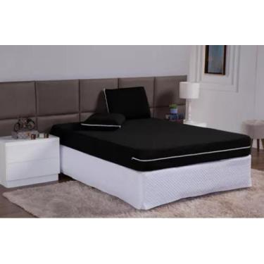 Imagem de Capa de Colchão Com Zíper Reforçado Solteirão Viúva + 1 Fronha Malha L