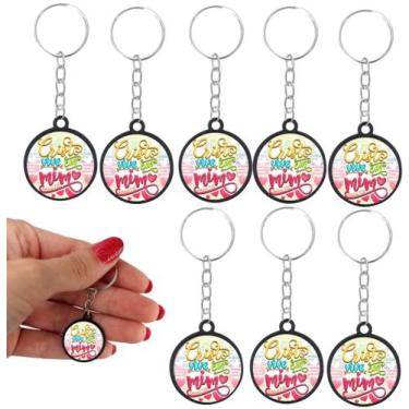 Imagem de 20 Chaveiros Cristo Vive em Mim Lembrancinha Evangelica - Tudo em Meta