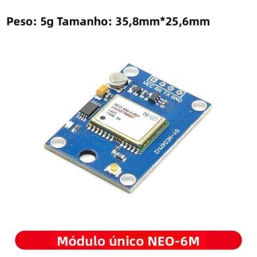 Imagem de Módulo GPS Micro USB NEO-6M NEO-7M NEO-8M Para Posicionamento Por Saté