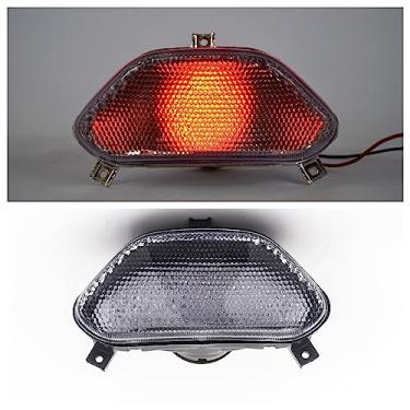 Imagem de TOPZONE Compatível com Suzuki 1996-1999 BANDIT GSF600; 1997-2000 BANDIT GSF1200; Lâmpada traseira de LED integrada Função de Idicador SIgnal 35710-31F00-000 (lente transparente)