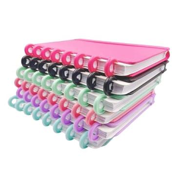 Imagem de Caderneta Inteligente A5 Capa Dura 8 Discos Tamanho M Caderno de Anotações Personalizavel 80 Folhas (Aleatorio)