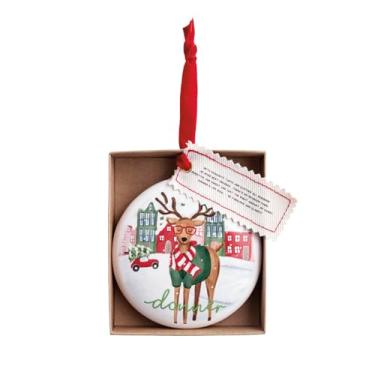 Imagem de Mud Pie Enfeite de nome de rena Donner de Natal