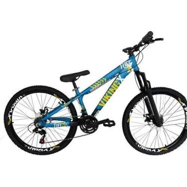 Imagem de Bicicleta Vikingx Do Grau 21v aros Vmaxx Preto Azul metálico