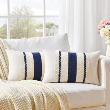 Imagem de Capa de travesseiro Fancy Homi azul marinho 35x60cm Conjunto de 2 algo