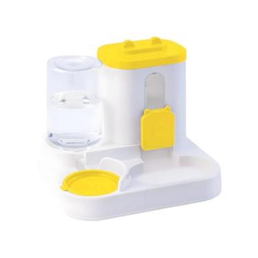 Imagem de Rrlihjgu Alimentador Automático De Gato E Dispensador De Água - Comedouro Dupla Função À Prova De Vazamentos | Dispensador De Comida E Água De Grande Capacidade Para Gatos Cães Coelhos Dentro E Fora