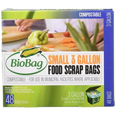 Imagem de Saco biológico compostável pequeno de 3 galões, 48 unidades por BioBag
