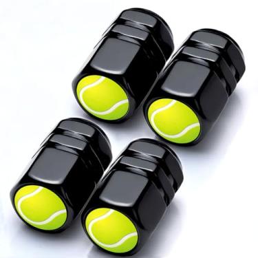 Imagem de Pacote com 4 tampas de haste de válvula de pneu tênis acessórios de carro decoração para carros, caminhões, SUV, motocicletas, bicicletas, bicicleta, pneu tampa de ar para homens, mulheres e amantes