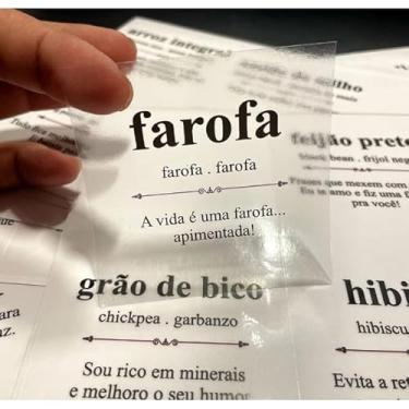 Imagem de Kit 90 Adesivos Etiquetas Para Potes Organizadores De Cozinha - Tempero/Condimento/Mantimento