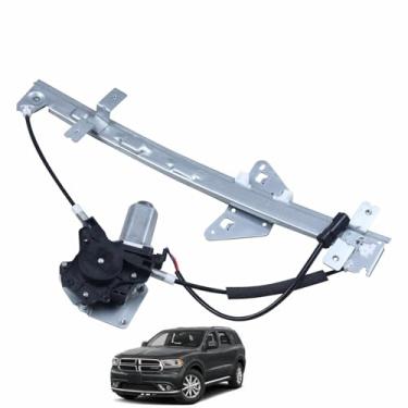 Imagem de SHOWSEN Regulador de vidro elétrico lateral do passageiro traseiro (direito) 741-599 com ajuste de motor 2000-2004 Dodge Dakota Quad/Crew Cab Only 1998-2003 Dodge Durango 55256494AF 55256494AI