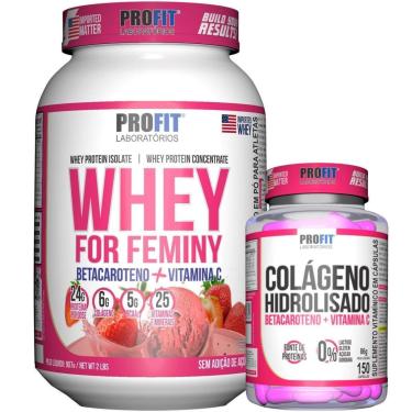 Imagem de WHEY FOR FEMINY 907G l COLÁGENO HIDROLISADO 150 CÁPSULAS l PROFIT-Unissex