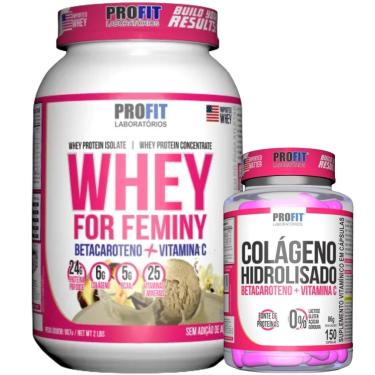 Imagem de WHEY FOR FEMINY 907G l COLÁGENO HIDROLISADO 150 CÁPSULAS l PROFIT-Unissex