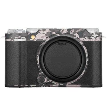 Imagem de X-M5 Adesivo de câmera anti-arranhões revestimento protetor de corpo película protetora capa de pele para FujiFilm X-M5 XM5 (Camuflagem de campo + couro preto)