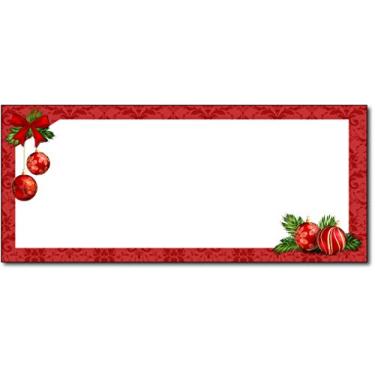 Imagem de Envelopes de Natal nº 10 tamanho carta - 20 envelopes de Natal (lâmpadas vermelhas)