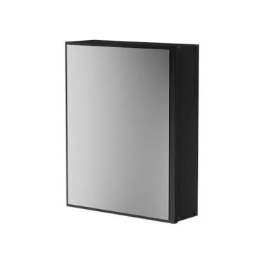 Imagem de Armário para Banheiro com Espelho Luxor Preto 34cm